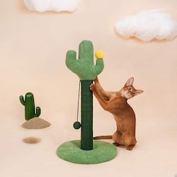 Pet: ZEZE Desert Cactus Tree Woven Rope CAT Scratcher