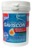Pharmacy: Gaviscon double strength chewable tablets peppermint 60