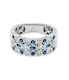 18CT White Gold Sapphire & Diamond Ring