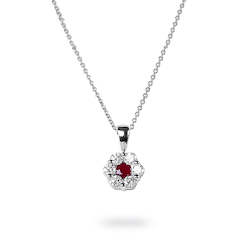Jewellery: Ruby &  Diamond Necklace