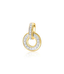 Jewellery: 9ct Gold Diamond Pendant