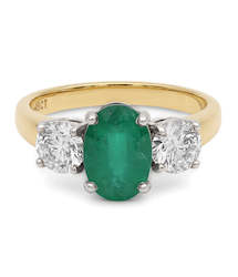 Jewellery: Emerald & Diamond