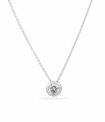 Jewellery: Diamond Solitaire Necklace