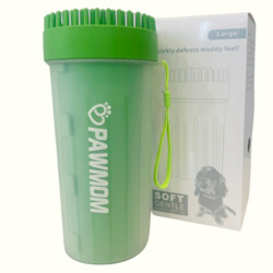 PAWMOM Dog Paw Cleaner Upgraded 2 In 1 Portable Dog Paw Washer