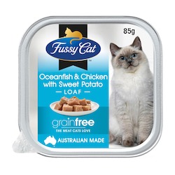 Fussy Cat Adult Grain Free Oceanfish & Chicken with Sweet Potato 85g x 9
