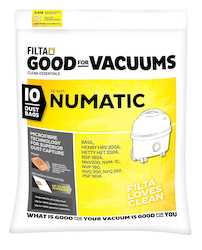 Doughnut: Filta Numatic 1C SMS Multi Layered Vacuum Cleaner Bags 10 PK (C014)