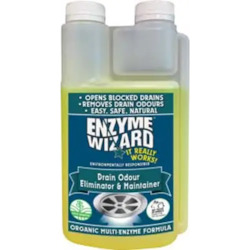 Chemicals: Enzyme Wizard Drain Odour Eliminator & Maintainer 1L RTU