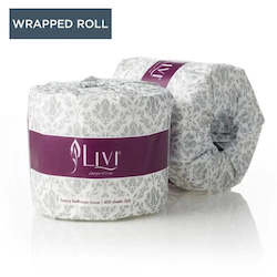 Livi Impressa Bathroom Tissue Single Wrapped Rolls 2 Ply 400 Sheets 48 rolls