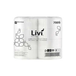 Paper : Livi Everyday Jumbo Roll Bathroom Tissue 1 Ply 500m