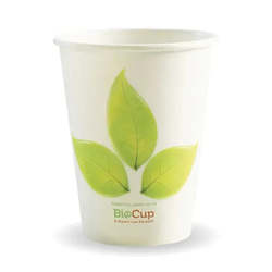 Paper : BioPack 390ml / 12oz (90mm) Leaf Single Wall BioCup - 50 Cups