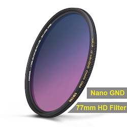 NiSi 77mm Nano Coating Graduated Neutral Density Filter GND16 1.2