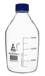 Sales agent for manufacturer: Eisco 2000ml Bottle Reagent graduated, borosilicate glass with screw cap (GL45) CH0164E