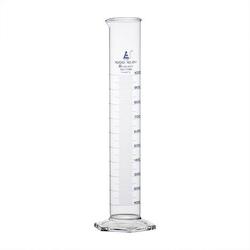 Sales agent for manufacturer: Eisco 1000ml glass Cylinder measuring graduated, cap, class B, Hex base with spout, borosilicate glass, blue graduation CH0354F