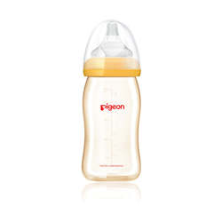 Baby wear: SofTouch Peristaltic PLUS Wide-Neck Bottle PPSU 240ml Orange (M)