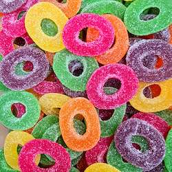 Sugared Rainbow Rings
