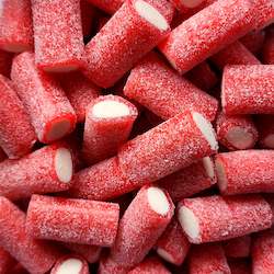 Confectionery: XL Sour Strawberry Tubes