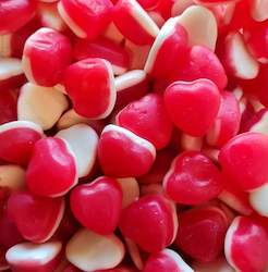 Confectionery: Filled Strawberry Hearts