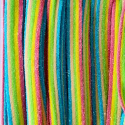 Confectionery: Vidal Sour Rainbow Belts