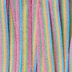 Confectionery: Damel Sour Rainbow Belts