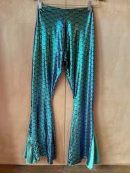Pre Loved Clothing Festival Wear: Sea-Shimmer Mermaid Flares ð§ð¾ââï¸