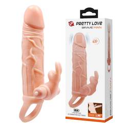 Frontpage: Penis Extended Sleeve Elastic 10 Functions Vibrator