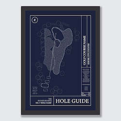 'Hole Guide' Custom Golf Print