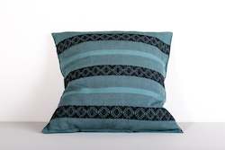 Textiles: Navy Stripe San Andres Cushion