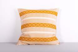 Textiles: Yellow Stripe San Andres Cushion