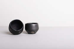 Ceramics: Coyotepec Black Clay Mezcal cups (set of 2)