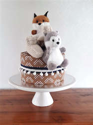 Diaper cake - Single - Woodland Friends
