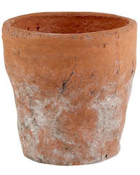 Baby wear: Rustic terracotta pot