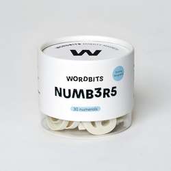 Clothing: WORDBITS NUMBER MAGNETS - BONE