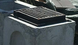 300 x 300 Cast Iron Frame & Grate for the 300 x 300 Cesspit