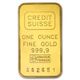 10 x 1 oz gold credit suisse bars