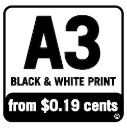 A3 Black & White Print