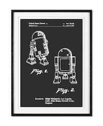 Framed Prints: R2-D2 PATENT by Vintage Patents