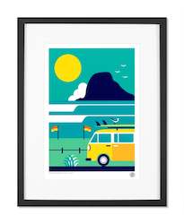 Framed Prints: Swim Between the Flags - by Greg Straight