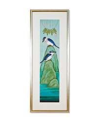 Limited Edition Framed Prints: The Sacred Lake by Kathryn Furniss (in silver)