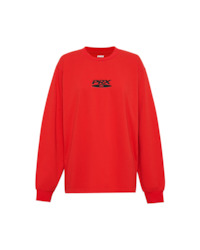 Dvd Rubber Long Sleeve Top Red