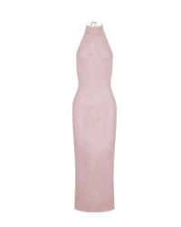 Yuna Knit Halter Dress Kirby Pink