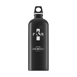 Home Page Slider: Mountain | Aluminium Bottle | 1 L | Black