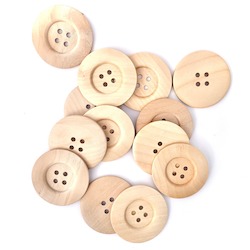 Toy: WOODEN BUTTON