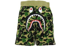 Clothing: BAPE Big ABC Camo Shark Sweat Shorts