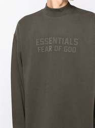 Clothing: FEAR OF GOD ESSENTIALS crew-neck logo-print sweatshirt