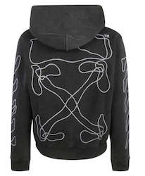 Clothing: Off-white Abstract Arrows slim Hoodie