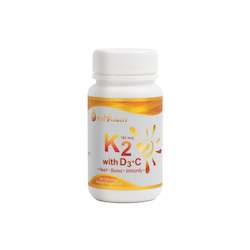 Pharmaceutical preparation (human): Vitamin K2 with D3 and Vitamin C