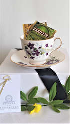 Royal Vale Cup & Saucer with Sample Tea