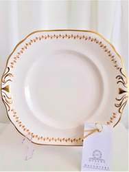 Royal Chelsea Gold Trimmed Cake Plate