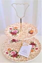 Old Foley Two Tier Cake Stand