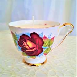Queen Anne Cup Candle - Modern Rose